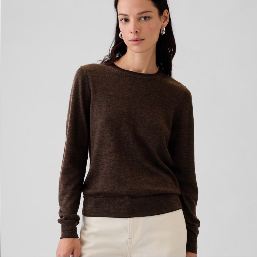 Women’s merino wool sweater brown